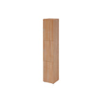 Hammerbacher Schließfachschrank 400 x 2.156 x 420 mm (B x H x T) 3 Fächer nussbaum – Produktbild 3