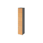 Hammerbacher Schließfachschrank 400 x 2.156 x 420 mm (B x H x T) 6 Fächer buche – Produktbild 2