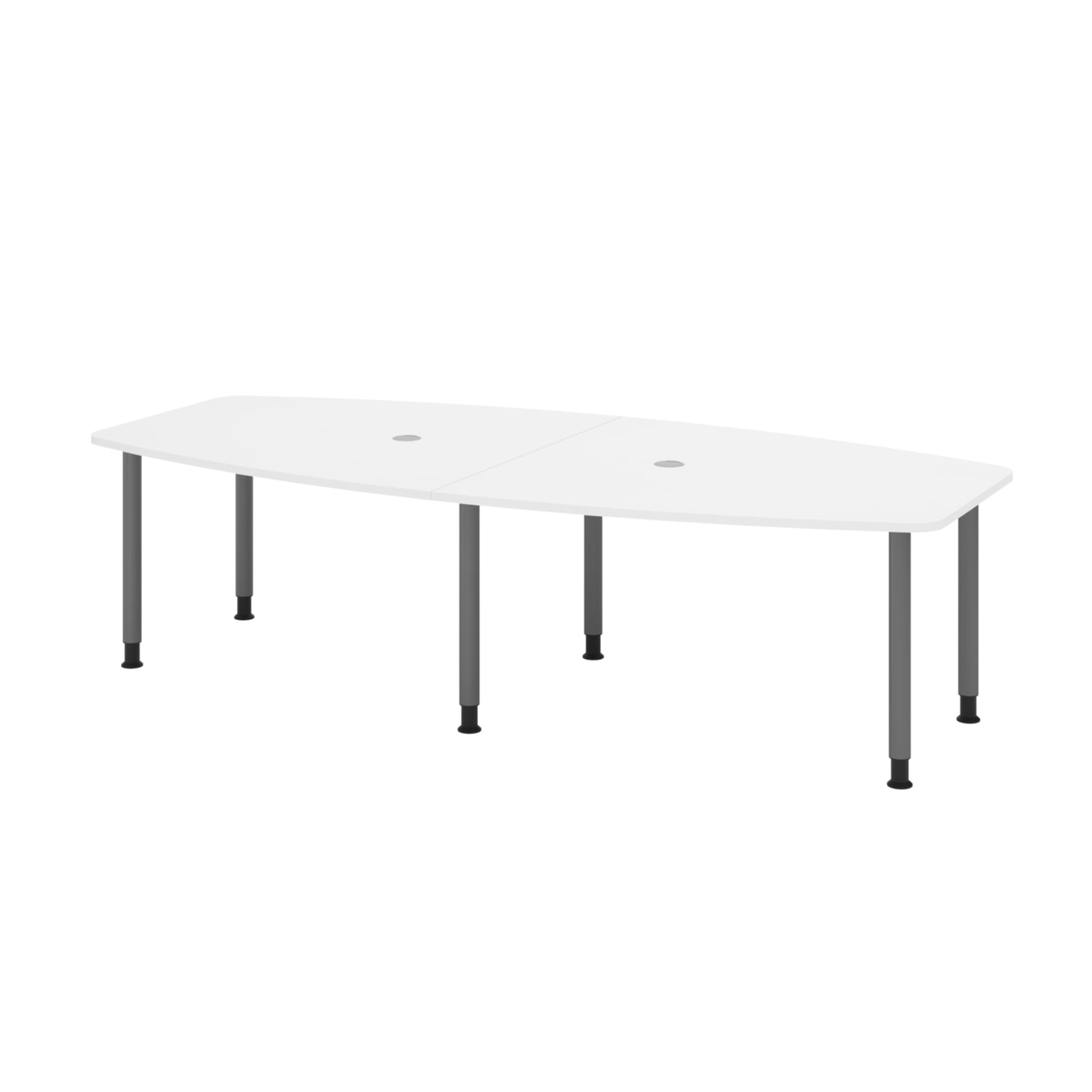 Hammerbacher Konferenztisch KT28C Stahl weiß – Produktbild 3