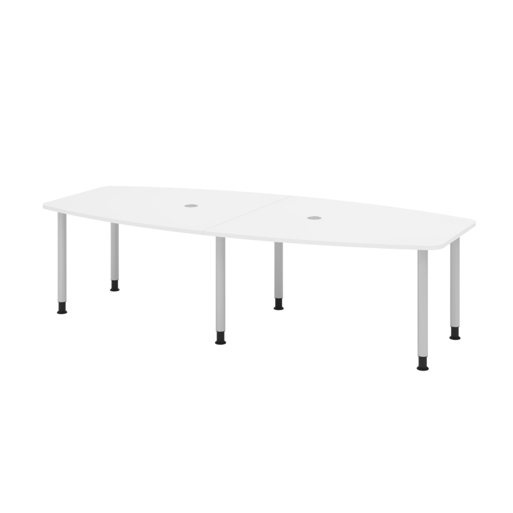 Hammerbacher Konferenztisch KT28C Stahl weiß – Produktbild 5