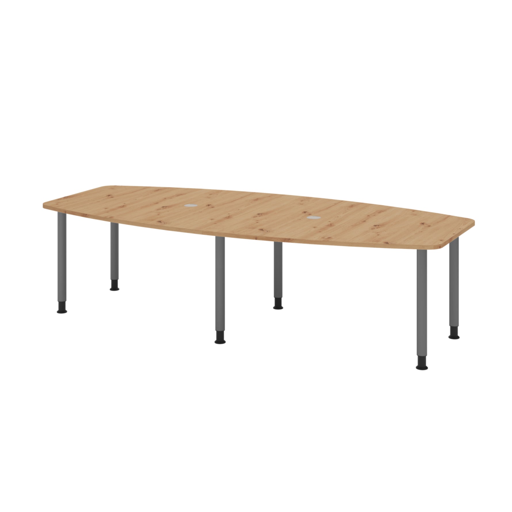 Hammerbacher Konferenztisch KT28C Stahl asteiche – Produktbild 2