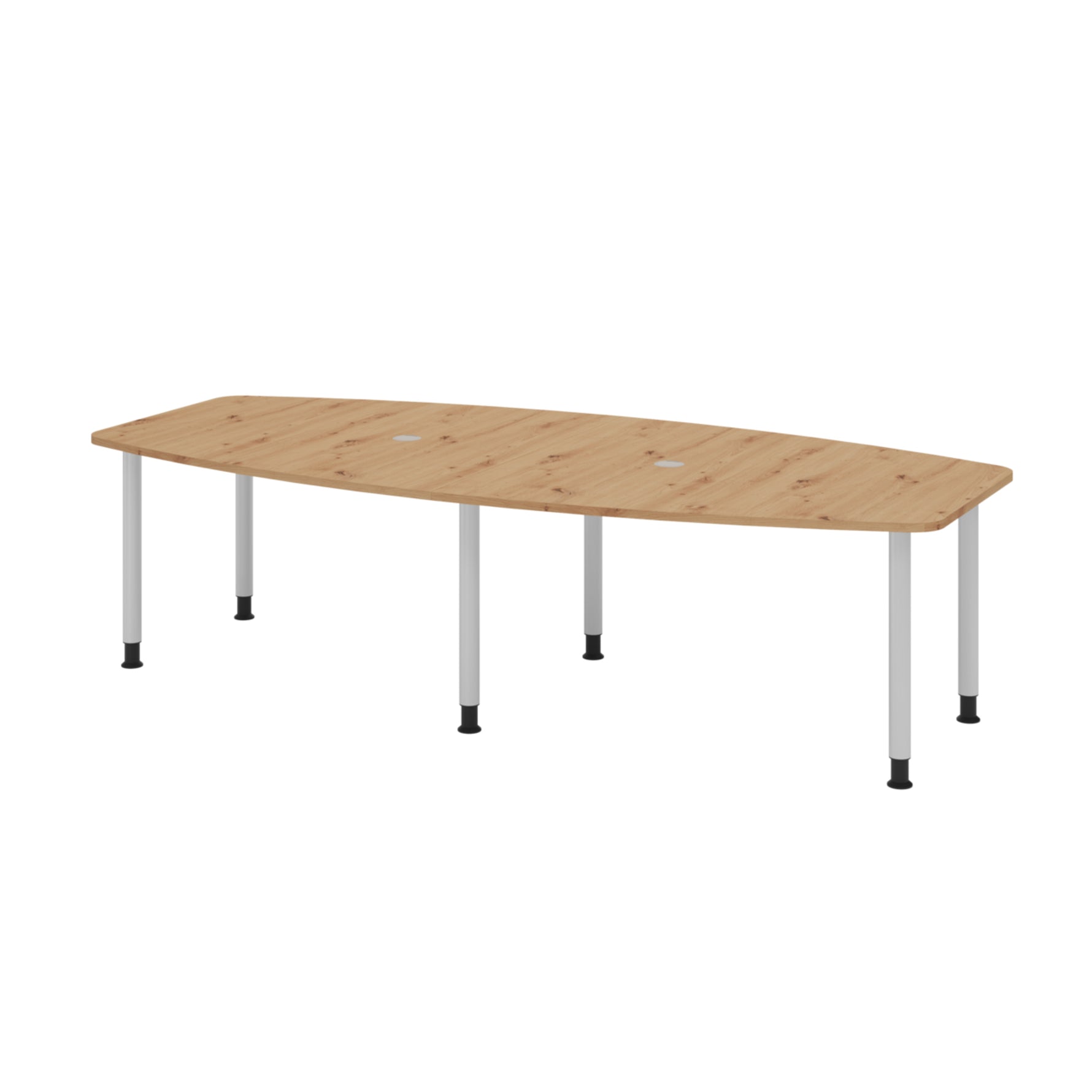 Hammerbacher Konferenztisch KT28C Stahl asteiche – Produktbild 3