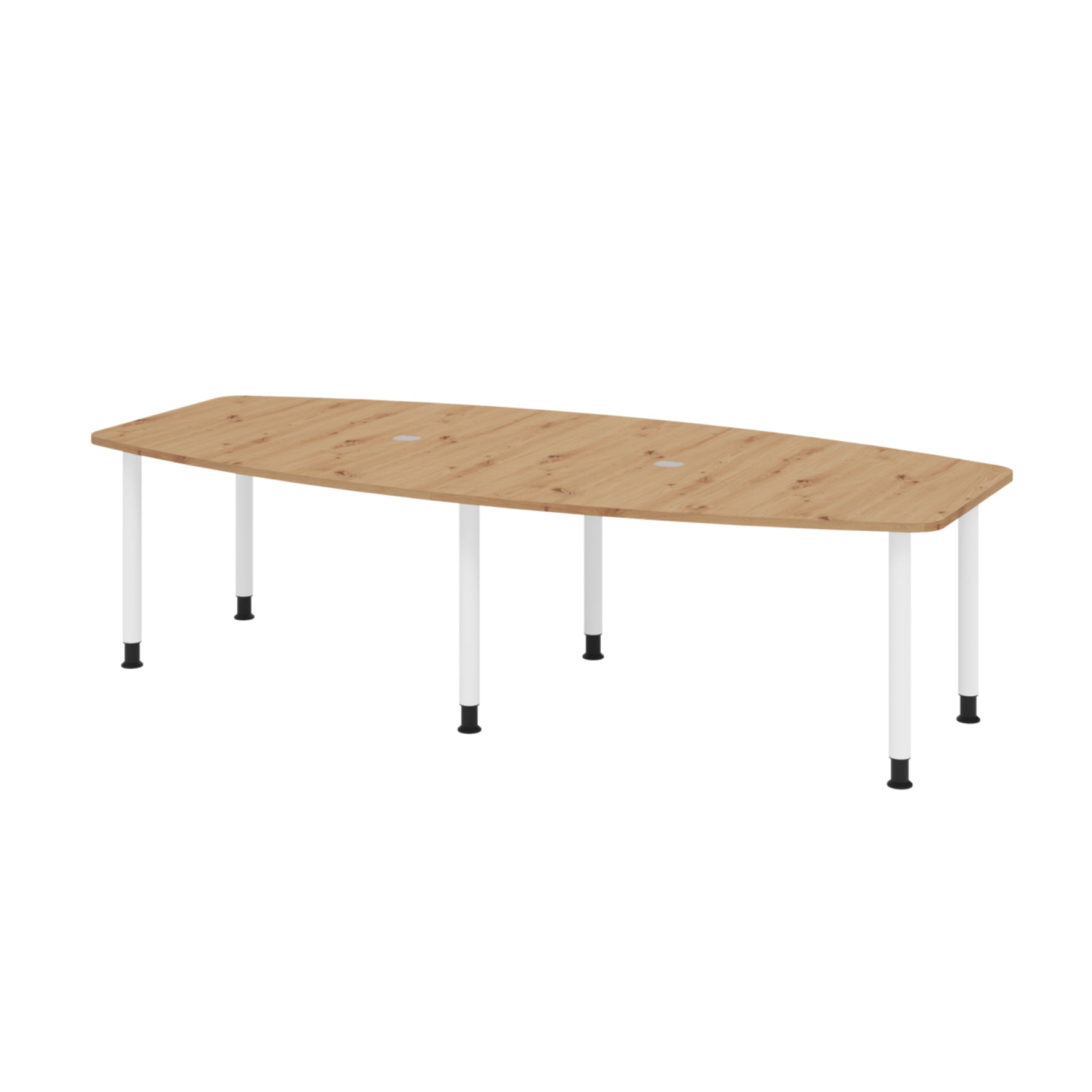 Hammerbacher Konferenztisch KT28C Stahl asteiche