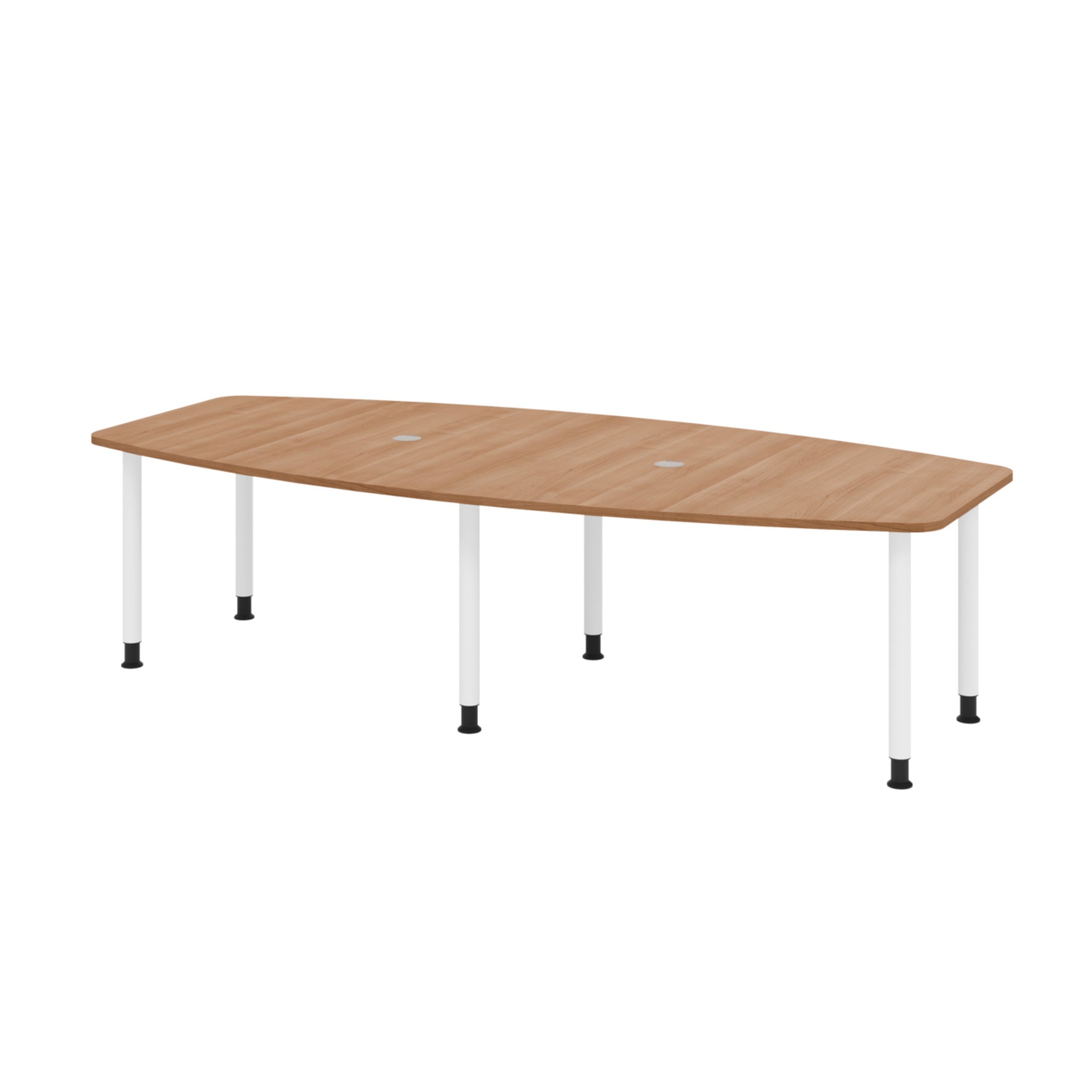 Hammerbacher Konferenztisch KT28C Stahl nussbaum