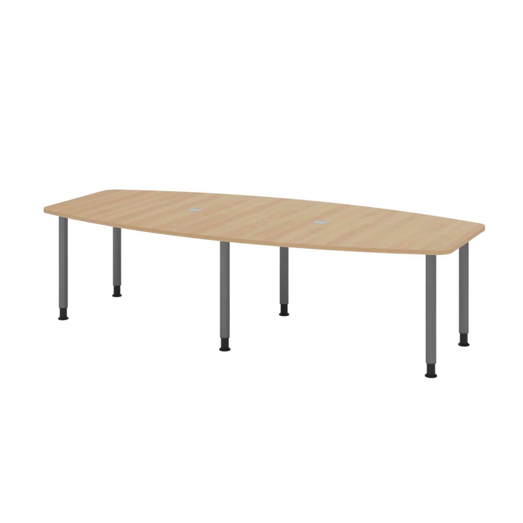 Hammerbacher Konferenztisch KT28C Stahl eiche – Produktbild 2