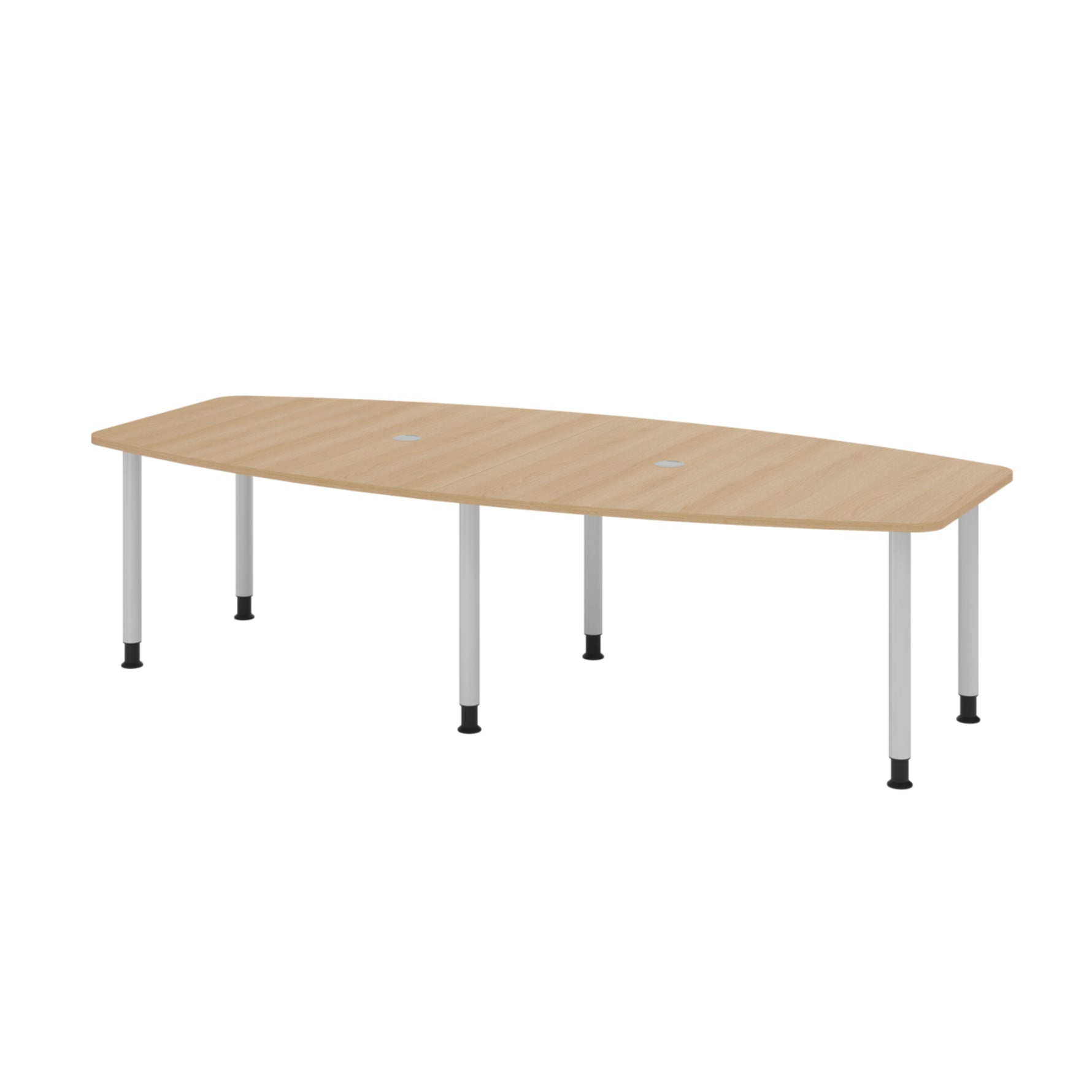 Hammerbacher Konferenztisch KT28C Stahl eiche – Produktbild 3
