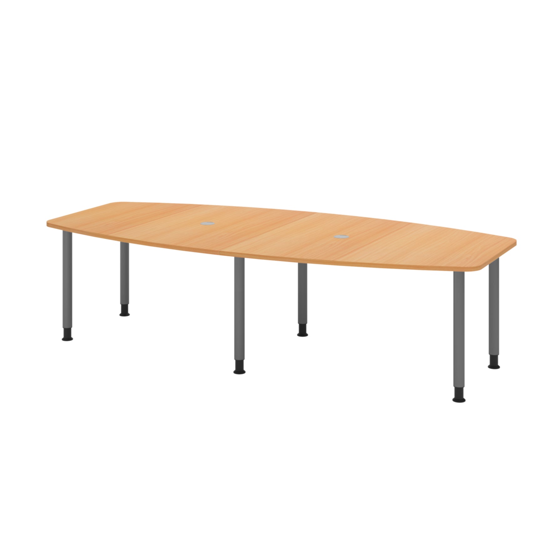 Hammerbacher Konferenztisch KT28C Stahl buche – Produktbild 2