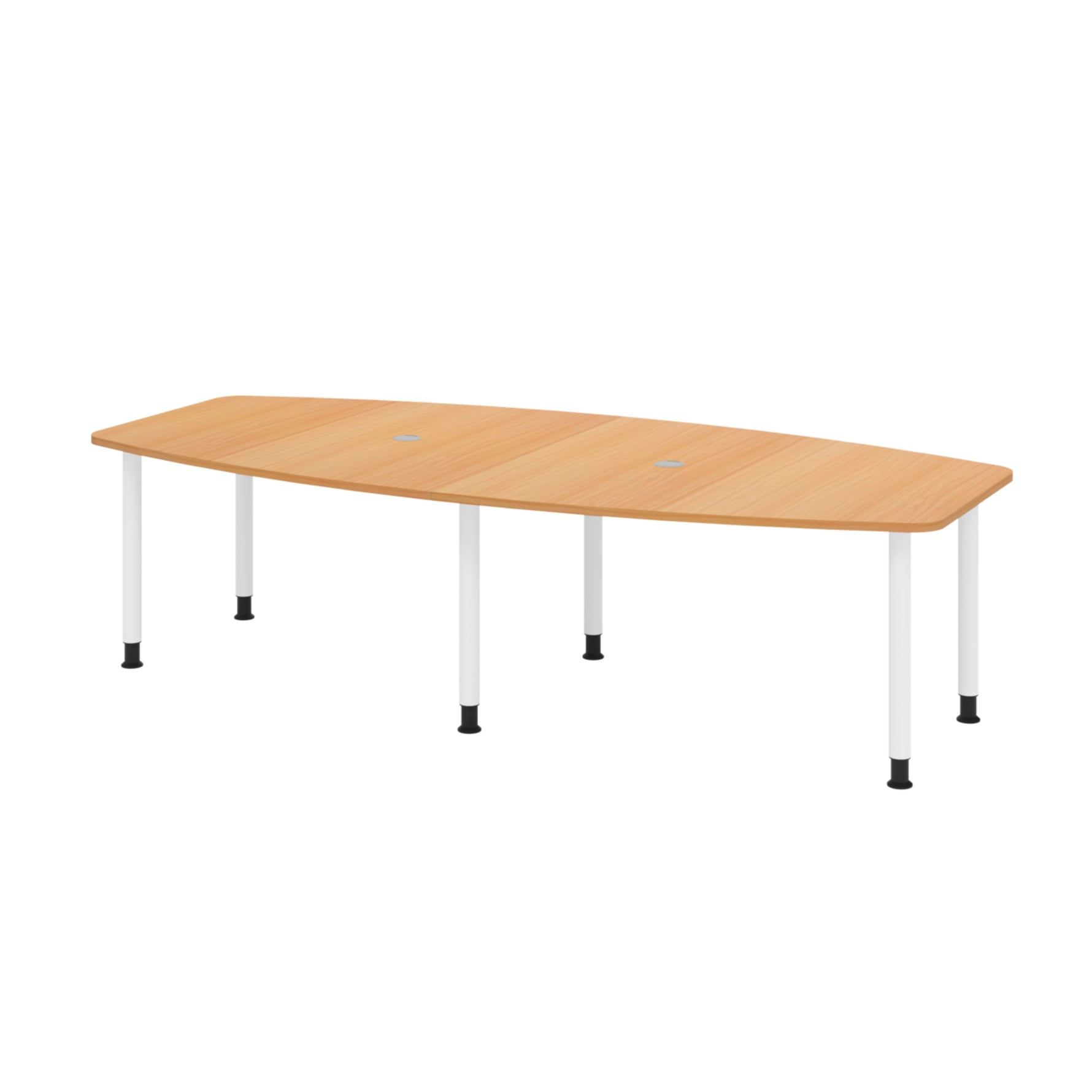 Hammerbacher Konferenztisch KT28C Stahl buche