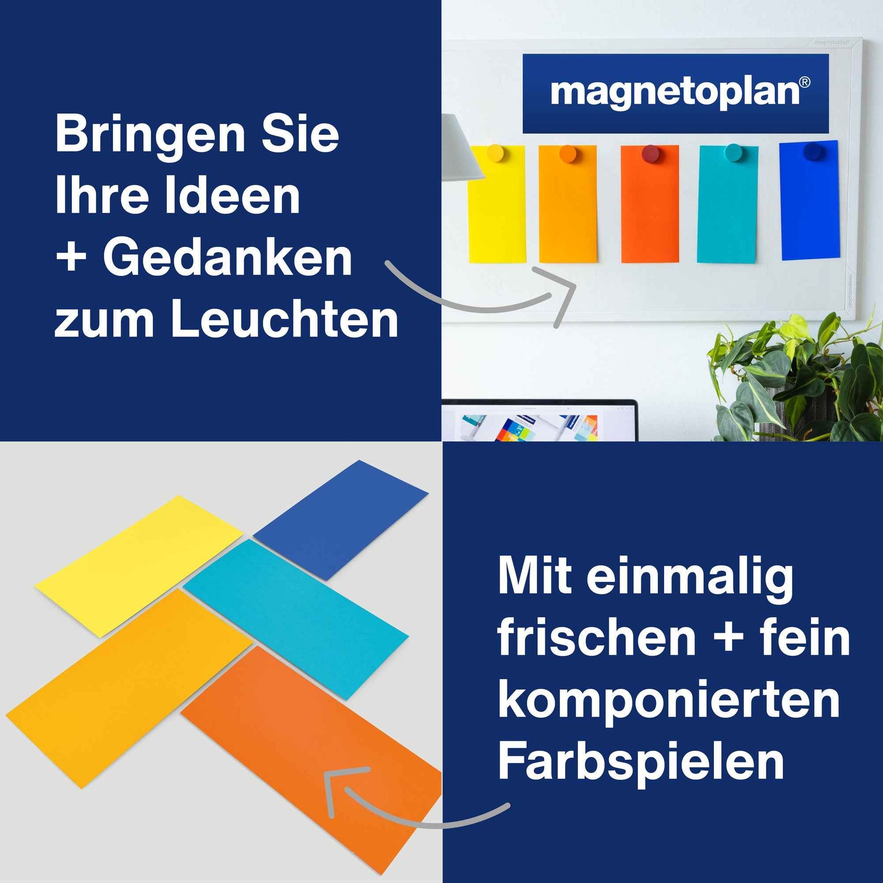 magnetoplan® Moderationskarte Rainbow