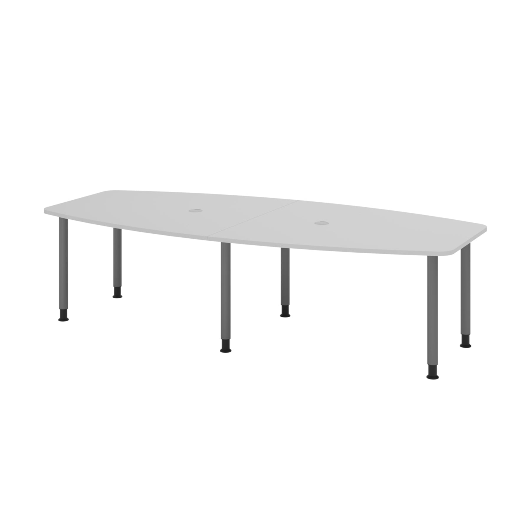 Hammerbacher Konferenztisch KT28C Stahl grau – Produktbild 2