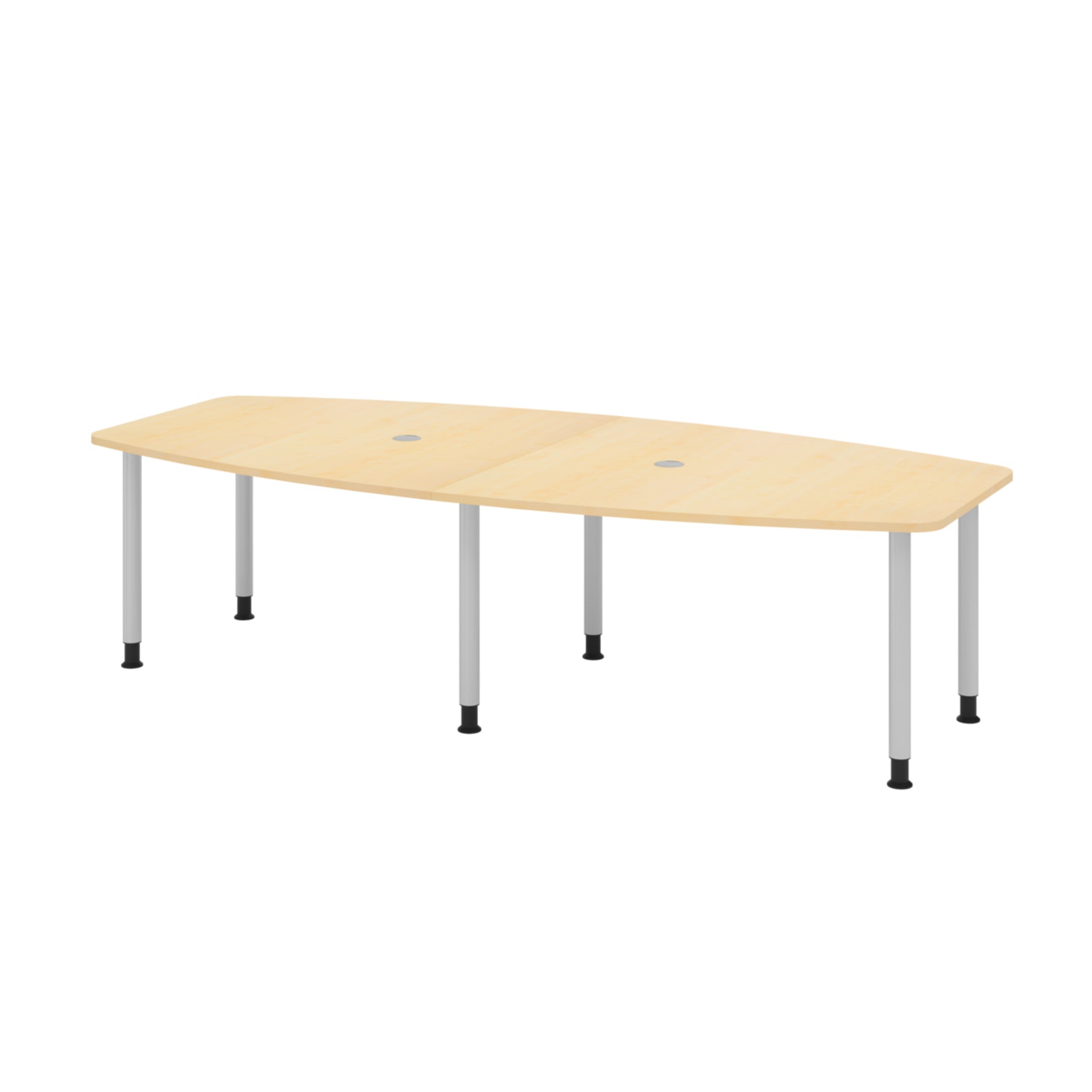 Hammerbacher Konferenztisch KT28C Stahl ahorn – Produktbild 3