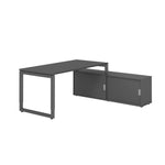 Hammerbacher Schreibtischkombination RSE16 Farbe der Tischplatte graphit Farbe des Korpus graphit Farbe des Gestells