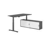 Hammerbacher Schreibtischkombination XDSM16 Farbe der Tischplatte graphit Farbe des Korpus graphit Farbe des Gestells
