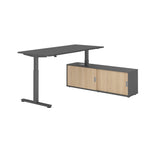 Hammerbacher Schreibtischkombination XMST19 Farbe der Tischplatte graphit Farbe des Korpus graphit Farbe des Gestells