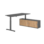Hammerbacher Schreibtischkombination XMST19 Farbe der Tischplatte graphit Farbe des Korpus graphit Farbe des Gestells