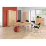 Hammerbacher Schließfachschrank 400 x 1.100 x 420 mm (B x H x T) 3 Fächer buche