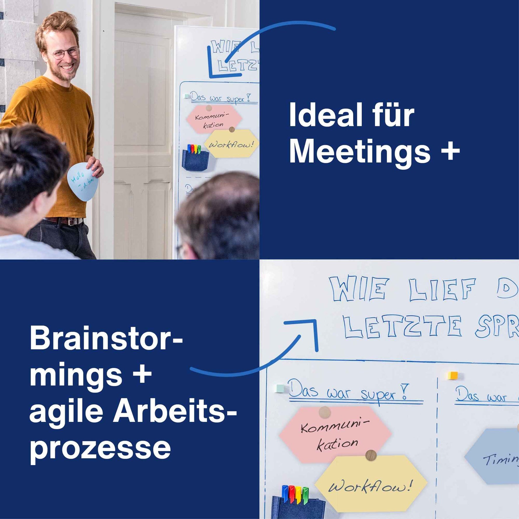 magnetoplan® Moderationskarte Königswabe 500 St./Pack.