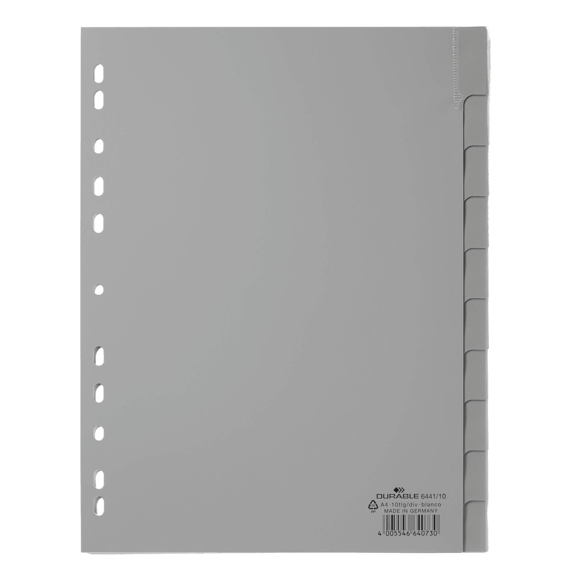 DURABLE Ordnerregister 10 Registerblätter - Wiepa Bürofachpartner