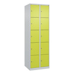 C+P Schließfachschrank Evolo PLUS mit Sockel 10 Fächer lichtgrau – Produktbild 3