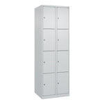 C+P Schließfachschrank Evolo PLUS mit Sockel 8 Fächer lichtgrau – Produktbild 6
