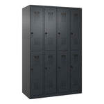 C+P Kleiderspind Evolo PLUS mit Sockel 1.200 x 1.850 x 500 mm (B x H x T) schwarzgrau