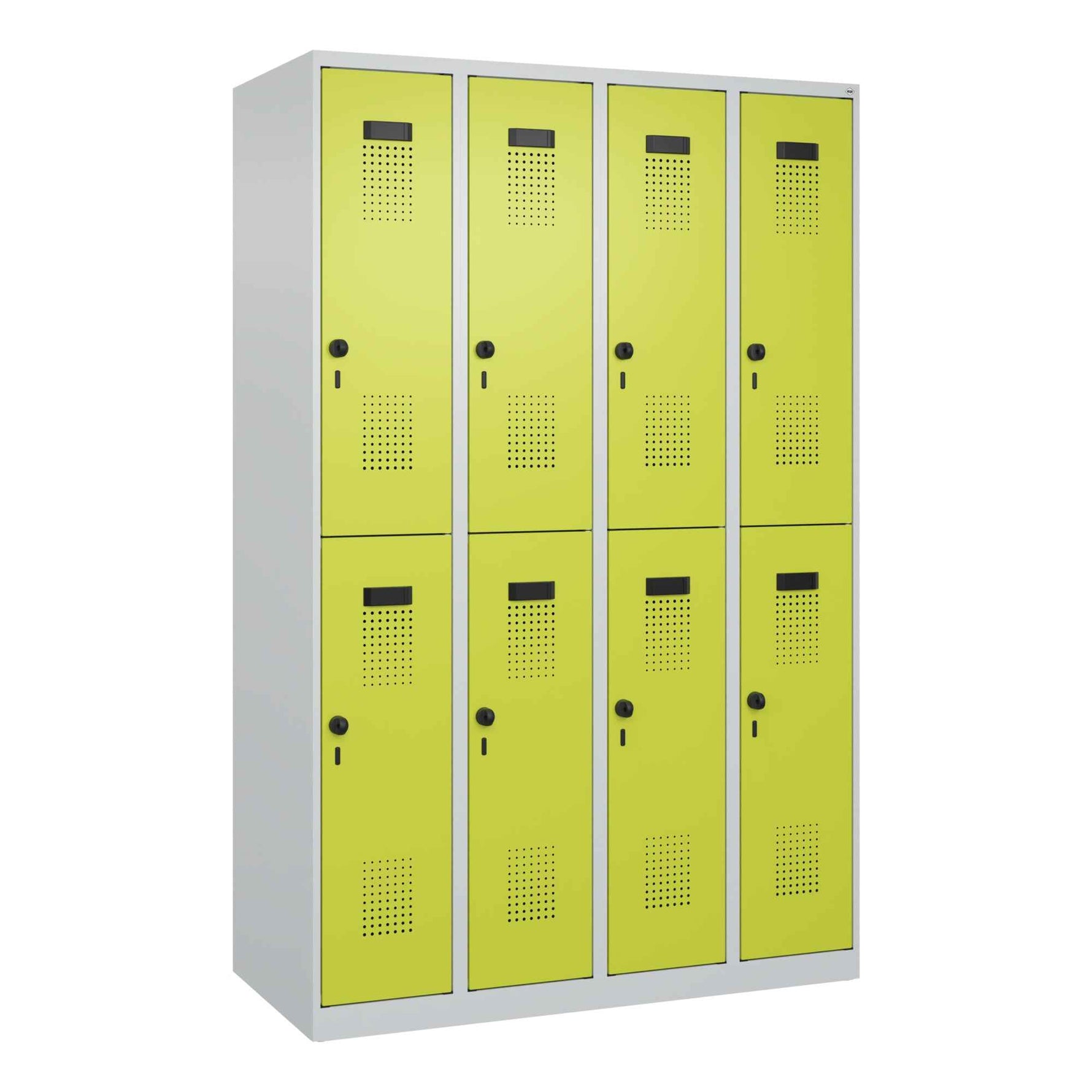 C+P Kleiderspind Evolo PLUS mit Sockel 1.200 x 1.850 x 500 mm (B x H x T) lichtgrau