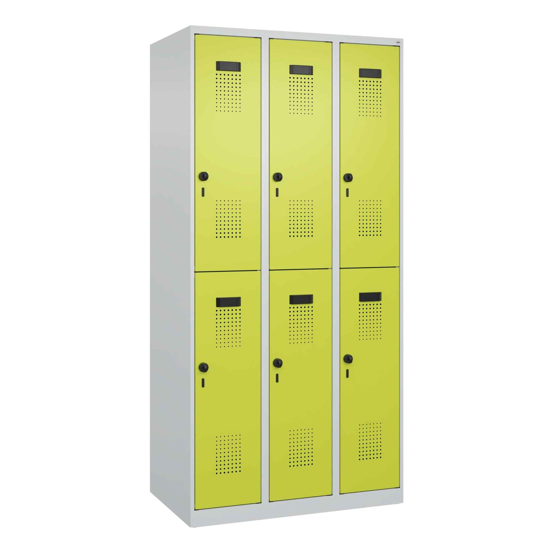 C+P Kleiderspind Evolo PLUS mit Sockel 900 x 1.850 x 500 mm (B x H x T) lichtgrau