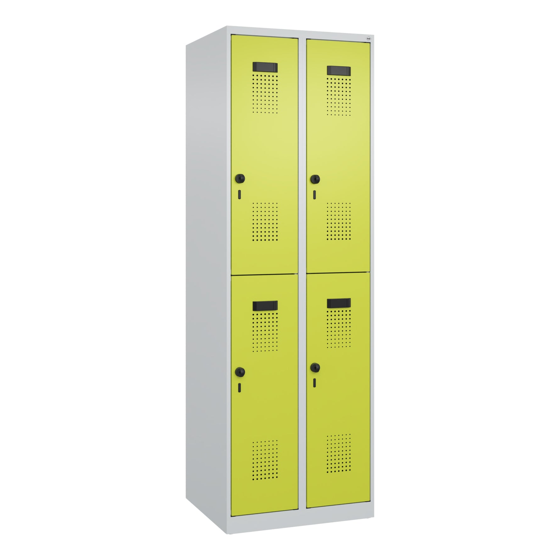 C+P Kleiderspind Evolo PLUS mit Sockel 600 x 1.850 x 500 mm (B x H x T) lichtgrau – Produktbild 4