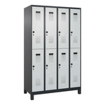 C+P Kleiderspind Evolo PLUS mit Standfuß 1.200 x 1.950 x 500 mm (B x H x T) schwarzgrau