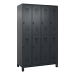 C+P Kleiderspind Evolo PLUS mit Standfuß 1.200 x 1.950 x 500 mm (B x H x T) schwarzgrau – Produktbild 4
