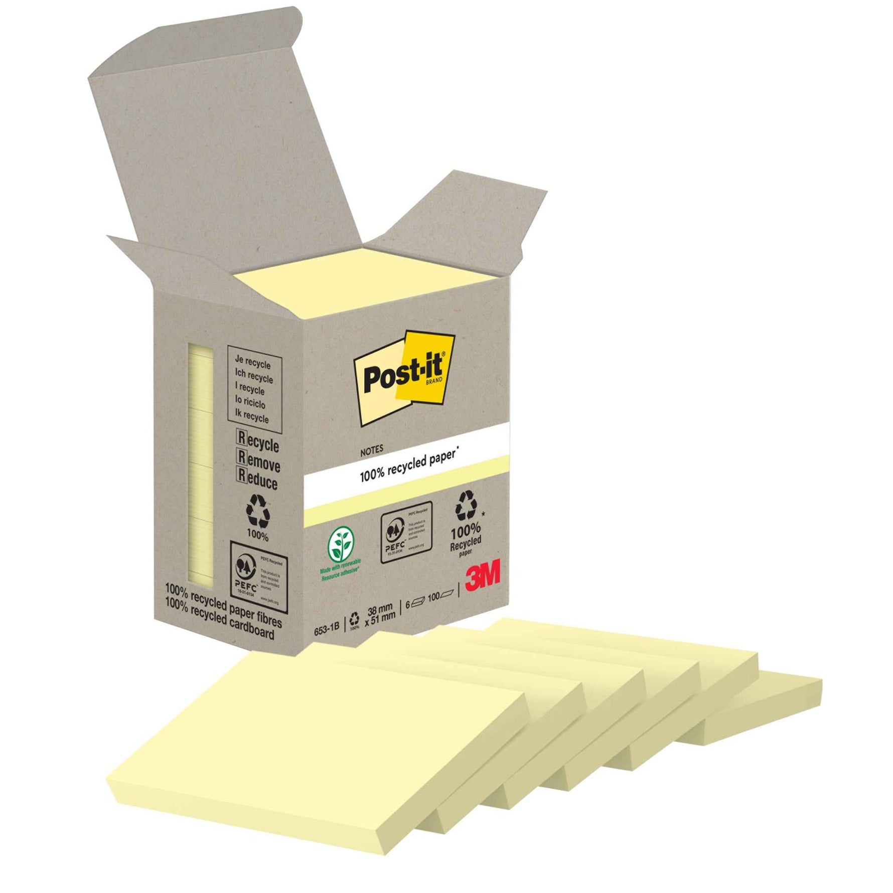 Post-it® Haftnotiz Recycling Notes