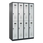 C+P Kleiderspind Evolo PLUS mit Sockel 1.200 x 1.850 x 500 mm (B x H x T) schwarzgrau