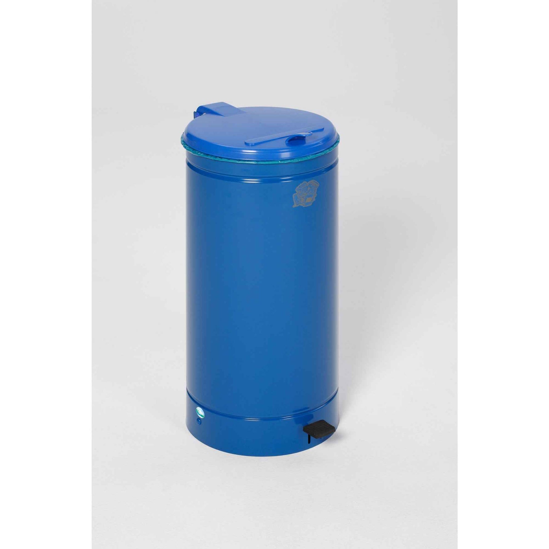 VAR Tretabfalleimer Euro-Pedal blau