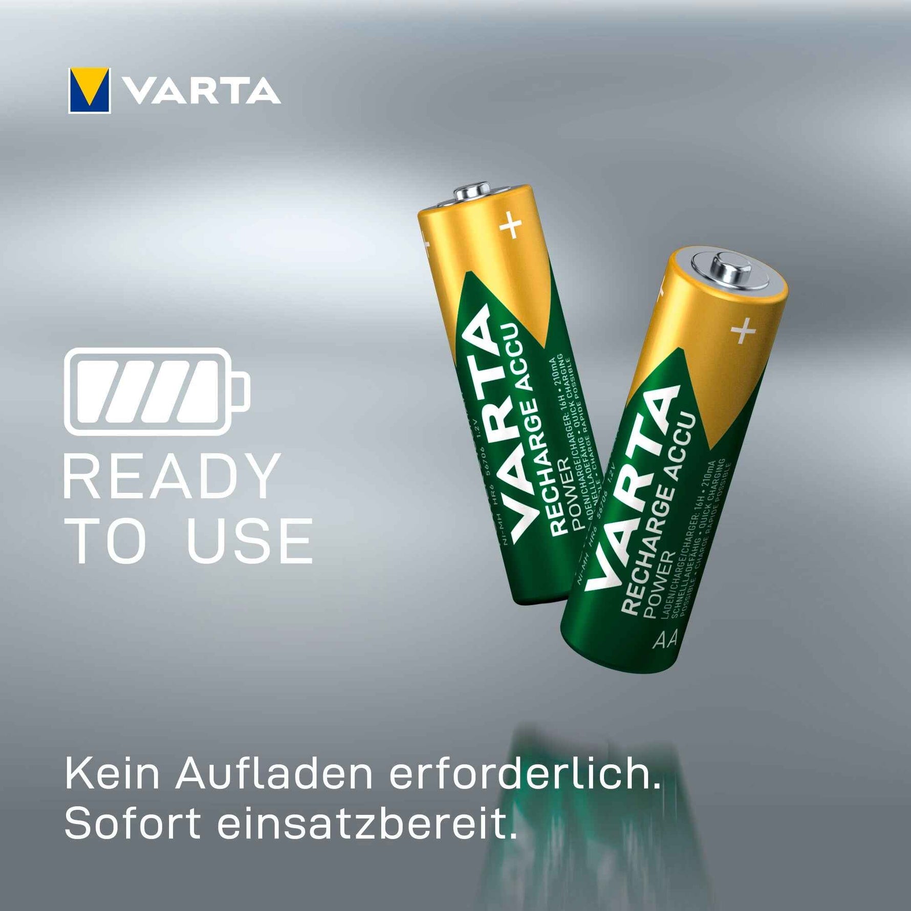 Varta Akku Recharge Accu Power AA/Mignon 4 St./Pack.