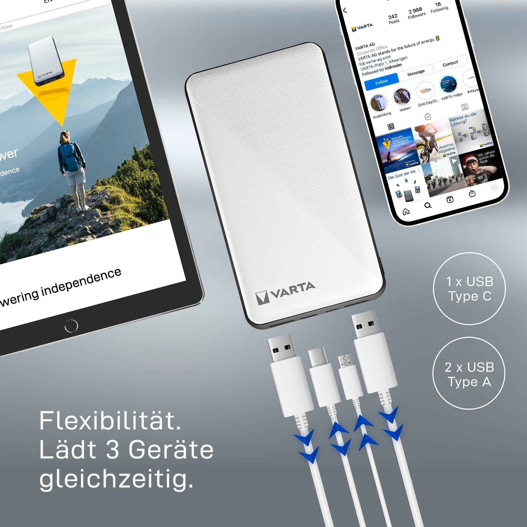 Varta Powerbank Energy 15.000 mAh