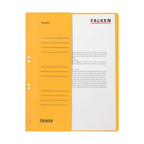 Falken Ösenhefter A4 – Strukturierte Ablage mit kaufmännischer Heftung (halber Vorderdeckel) – Produktbild 18