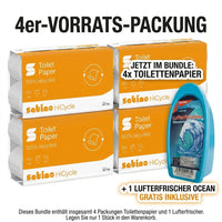 HYGIENE DEAL: 4-Pack Toilet Paper + 1x REINEX Air Freshener FREE!