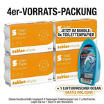 HYGIENE-DEAL: 4er-Vorrats-Packung Toilettenpapier + 1x REINEX Lufterfrischer GRATIS!