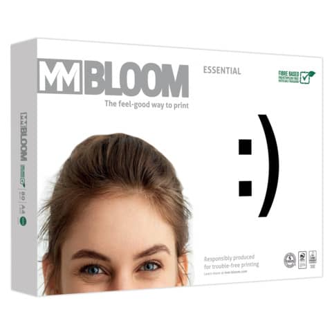MM BLOOM Kopierpapier Essential – Wirtschaftlich, leistungsstark und plastikfrei verpackt - Wiepa Bürofachpartner