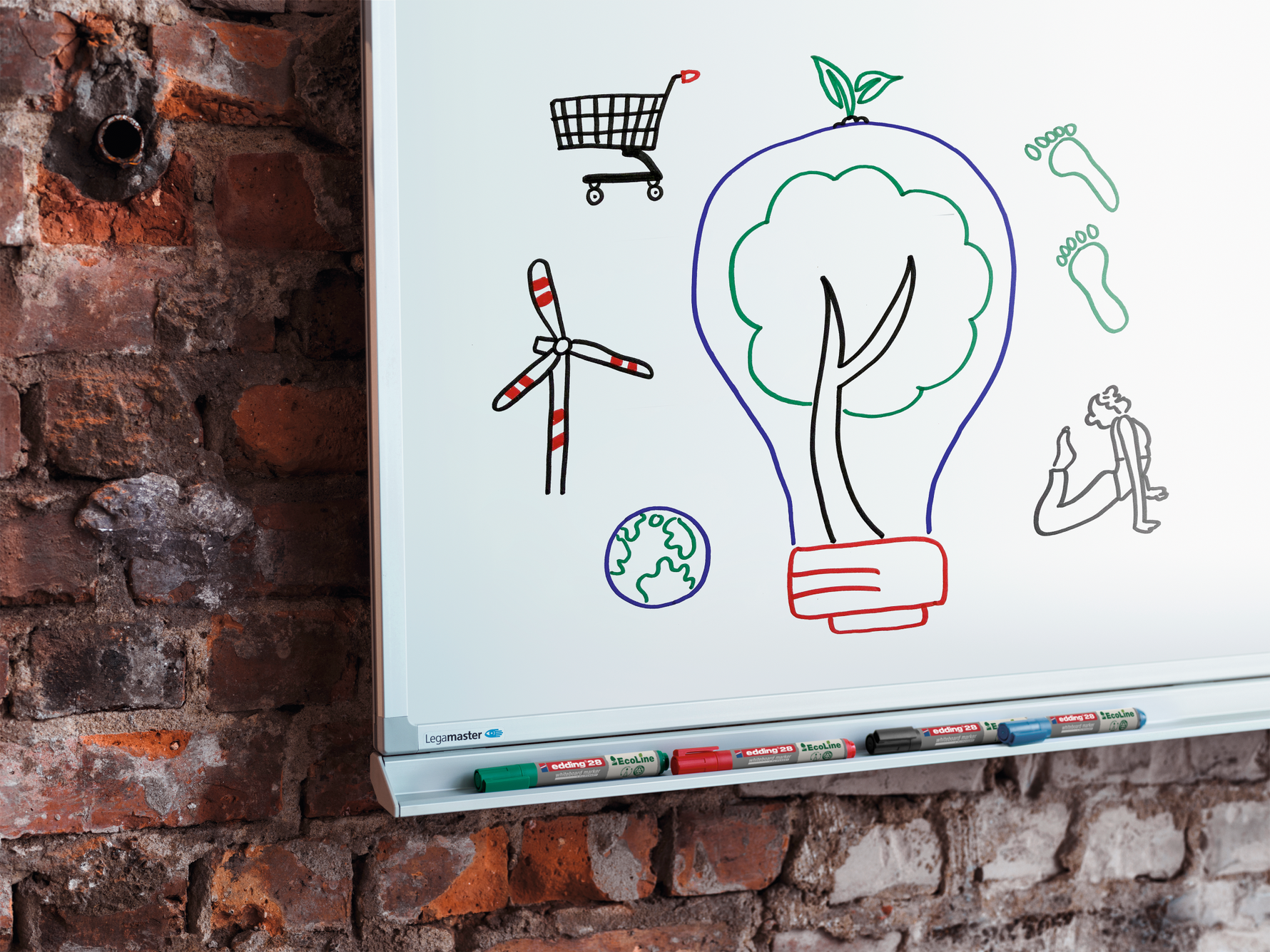 edding 28 EcoLine Whiteboardmarker – Nachhaltige Visualisierung für Büro und Unterricht – Produktbild 5
