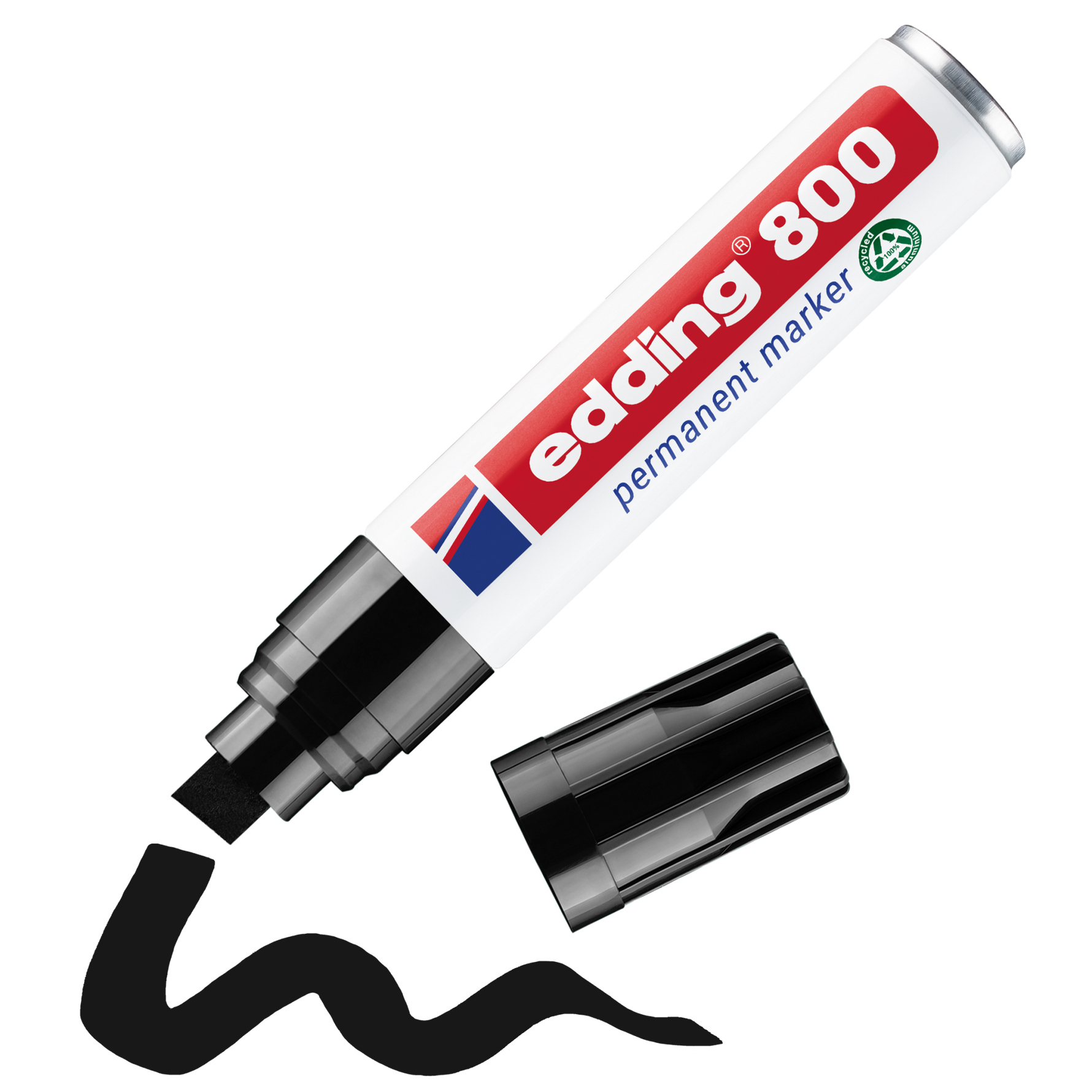 edding 800 Permanentmarker – extra breite Keilspitze (4–12 mm) in 4 Farben - Wiepa Bürofachpartner