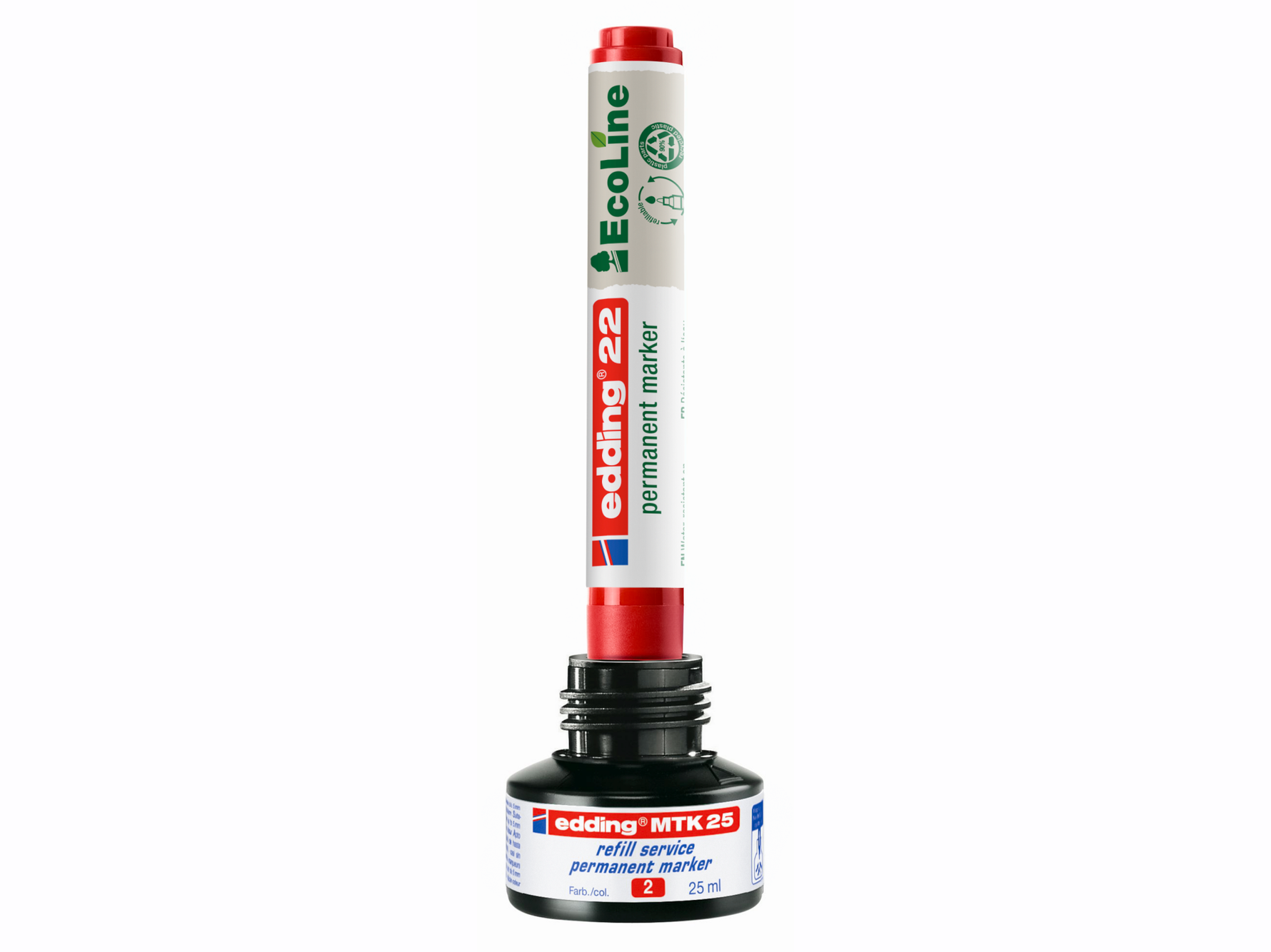 edding 22 EcoLine Permanentmarker – Nachhaltig markieren auf fast allen Oberflächen – Produktbild 8