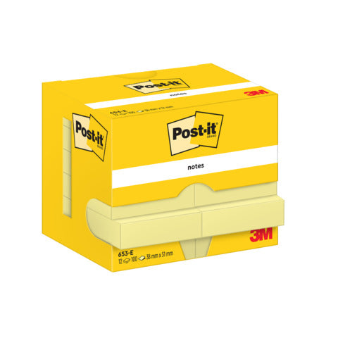 Post-it® Notes Haftnotizen kompakt (38 x 51 mm) - 12er-Pack - Wiepa Bürofachpartner