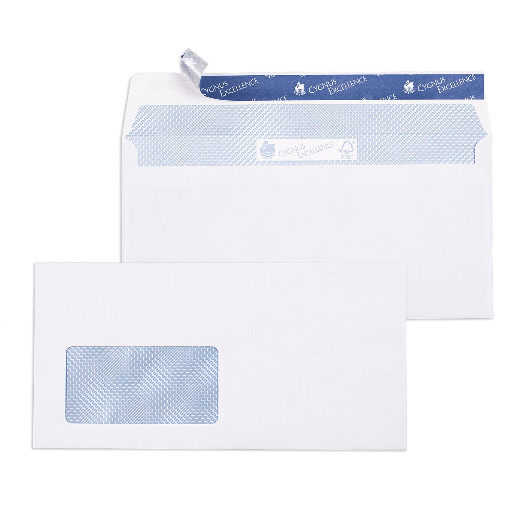 CYGNUS EXCELLENCE® Briefumschläge DIN Lang mit Fenster – Die edle Premium-Briefhülle für anspruchsvolle Geschäftspost
