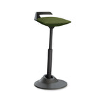 Aeris Muvman ergonomischer aktiver Stehsitz mit schwarzem Gestell, flexible Sitzfläche für komfortables Arbeiten im Stehen