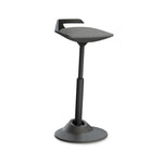Ergonomischer Aeris Muvman Stehsitz mit schwarzem Gestell, ideal für aktives Arbeiten und wechselndes Sitzen.
