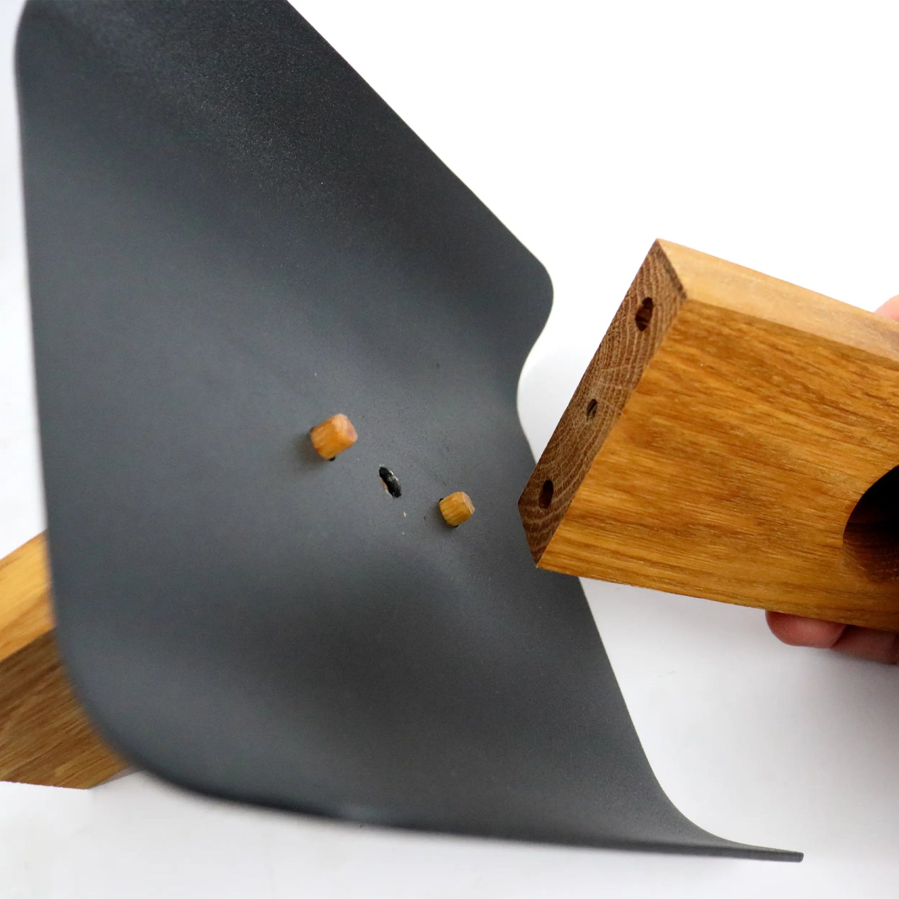 Moderne Etagere 3-stöckig Holz & Metall 33cm – Schwarzer Obstkorb & Obstschale