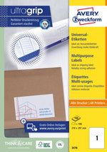 Avery Zweckform Universaletiketten ultragrip DIN A4 (210 x 297 mm) – Produktbild 5