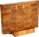 Designer Stirnholzbrett Eiche 35x25x4cm – Unikat mit Lichtenberg-Blitzen