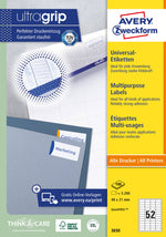 Avery Zweckform Universaletiketten 3650 ultragrip 48 x 21 mm – 100 Blatt – Produktbild 2